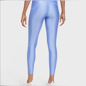 Nike Pro Running Mid Rise Compression Leggings Sky Blue Size S